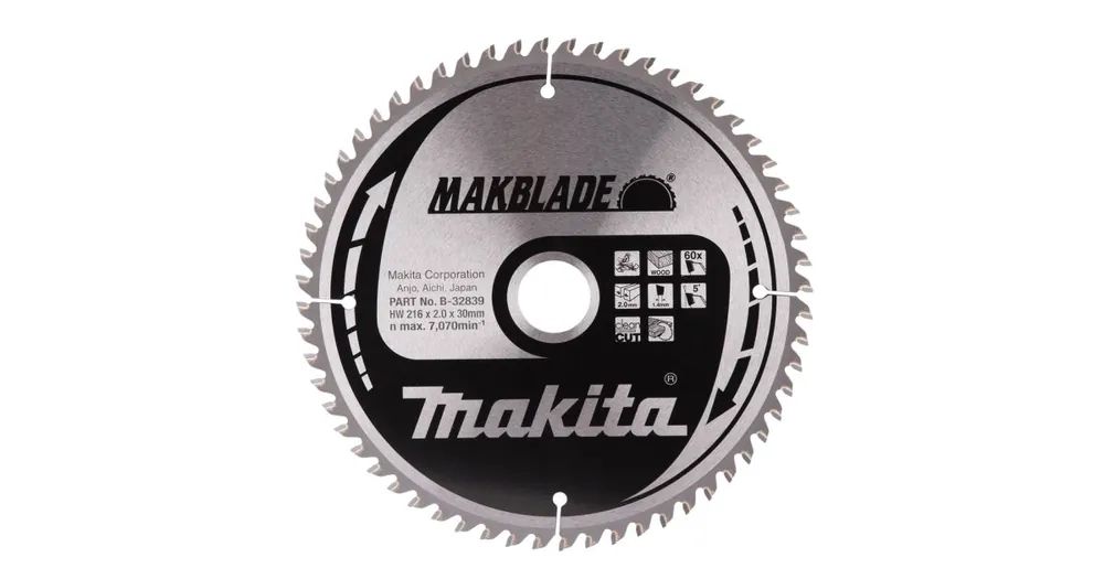 MAKITA Holzsägeblatt MAKBLADE 216x2x30 mm 60 Zähne B-32839 Angebot