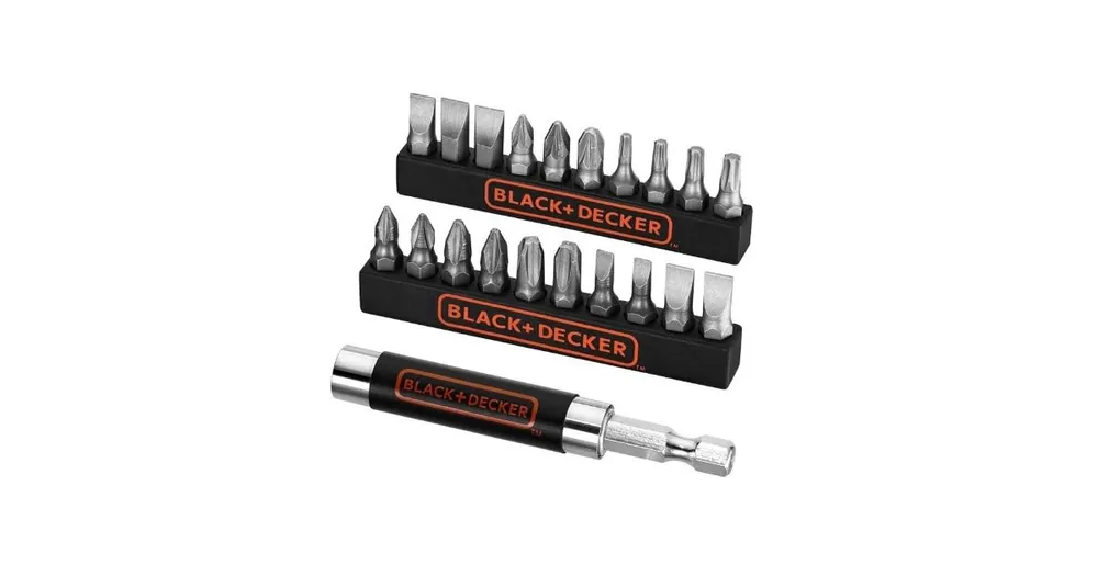 BLACK+DECKER 21-teiliges Bit-Set + Magnethalter A7074 Saisonangebot