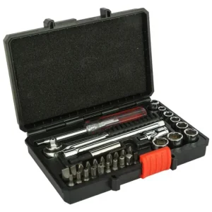 BLACK+DECKER 31-teiliger Steckschlüsselsatz mit 1/4" Ratsche, Schraubendreher, Bits A7142 Jetzt Bestellen