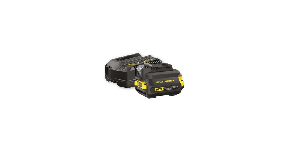 STANLEY V20 Starter Kit (Adapter, 2,0-Ah-Akku, 2-A-Ladegerät) SFMCB121D1 Sonderangebot