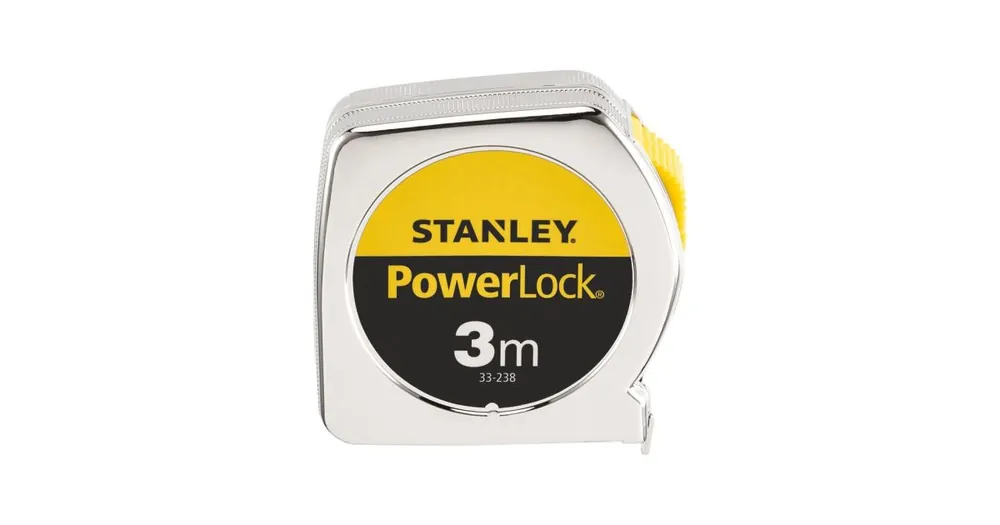 Stanley Powerlock Bandmaß mit ABS-Kunststoffgehäuse, 3 m x 12,7 mm 1-33-238 Top-Seller