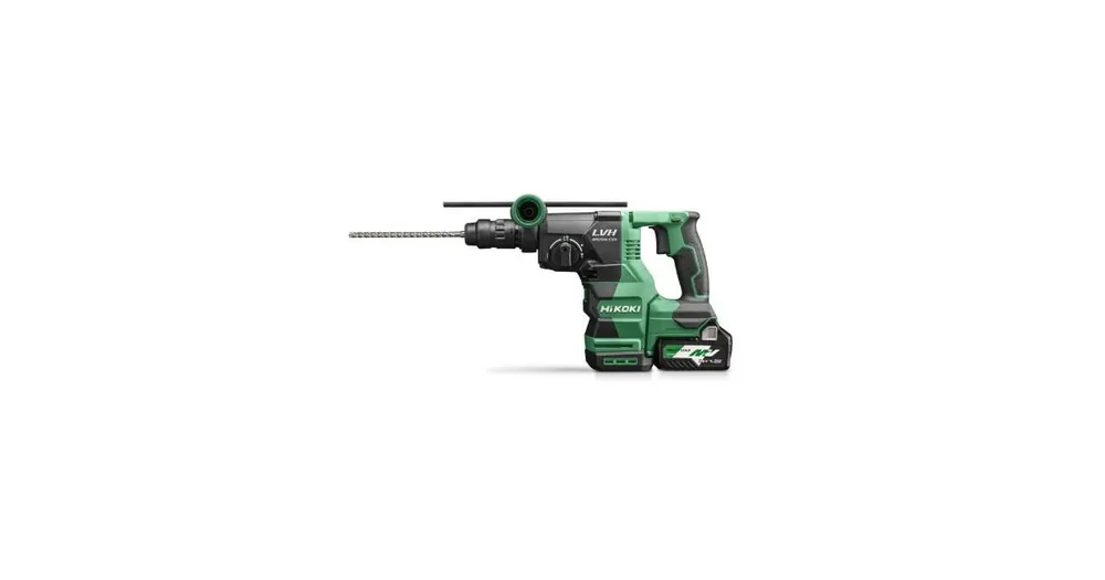 Rabatt HIKOKI 18V Brushless 3,2 J Akku-Bohr- und Meißelhammer (SDS-plus) mit auswechselbarer Werkzeugaufnahme zum Bohren in Beton bis Ø 26 mm DH1826DCWUZ