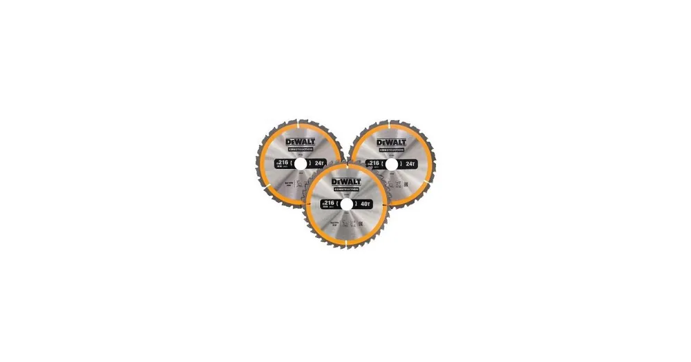 Must-Have Dewalt 3er-Set Sägeblätter 216x30mm DT1962