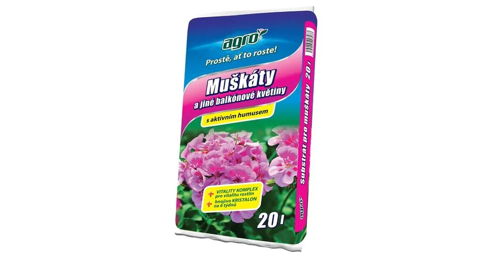 AGRO Substrat für Geranien und andere Balkonblumen 20 L Beliebt