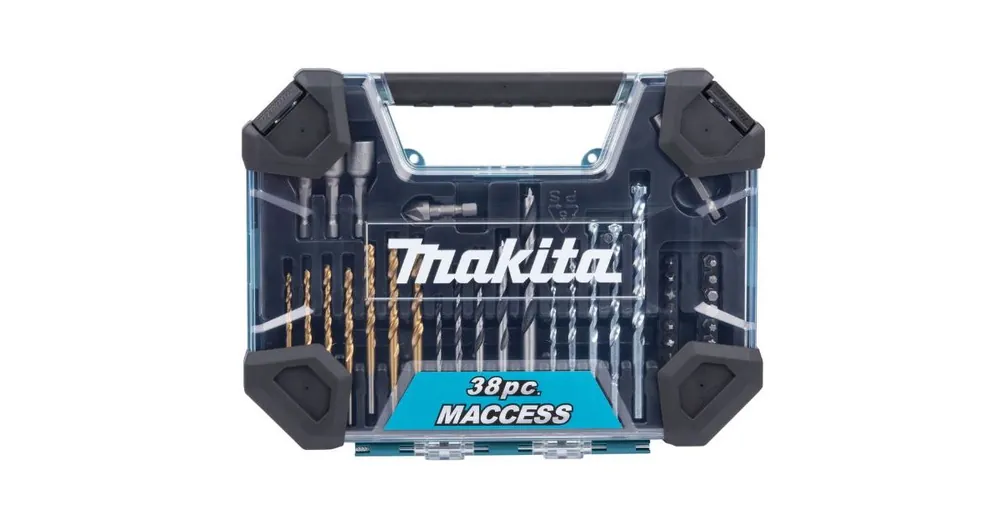 MAKITA Bohrer- und Zubehörset 38-tlg. im Kunststoffkoffer E-22573 Super-Preis