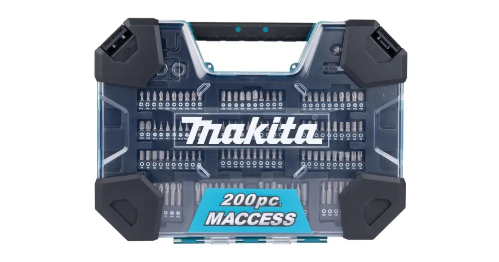 MAKITA Bit- und Bohrersatz 200-teilig im Kunststoffkoffer E-22610 Wochenendangebot