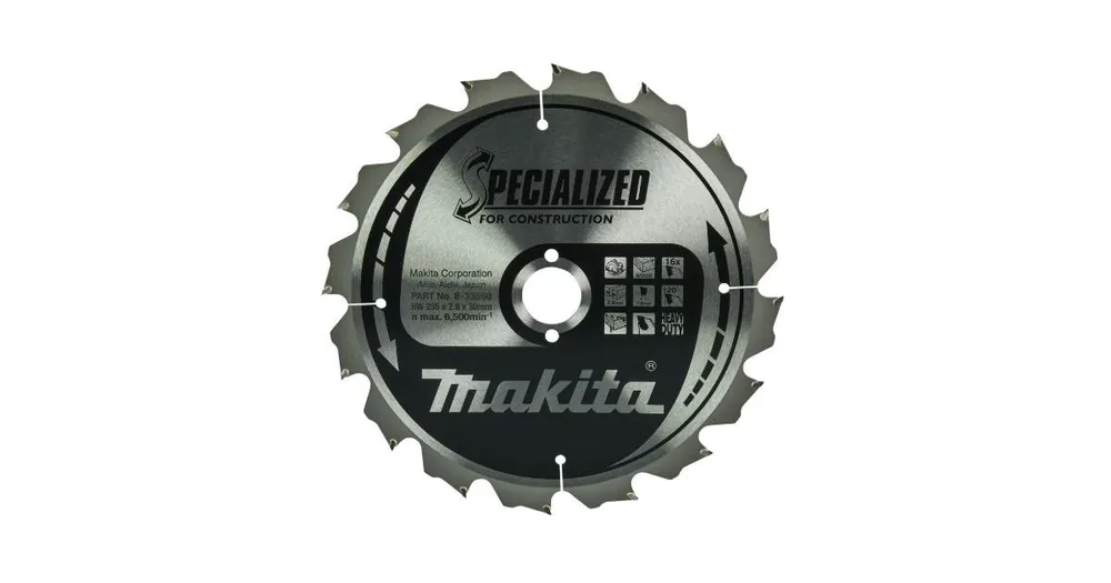 MAKITA Sägeblatt Holz SPECIALIZED Konstruktion 235x2,8x30 mm 16 Zähne B-33560 Nur Für Kurze Zeit