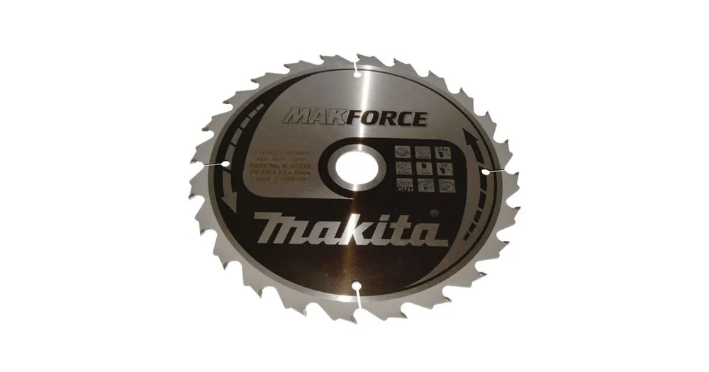 Neu MAKITA Sägeblatt Holz MAKFORCE 235x2,3x30 mm 24 Zähne B-32275