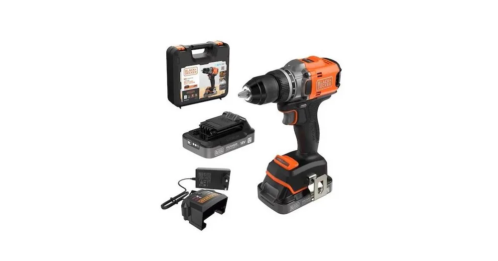 BLACK+DECKER Akku-Bohrschrauber 18V BLD682D2XK Markenware