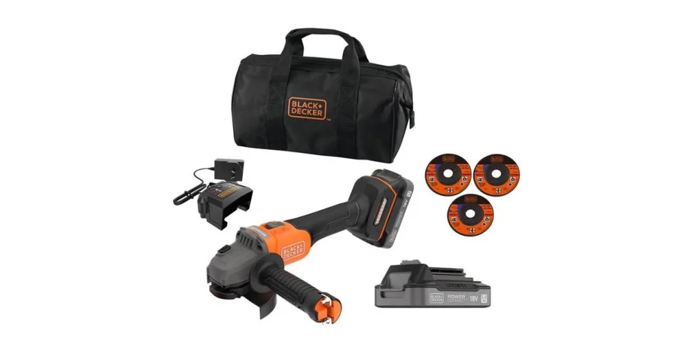 BLACK+DECKER Winkelschleifer 115 mm mit Zubehör BCG6L8D2S Must-Have