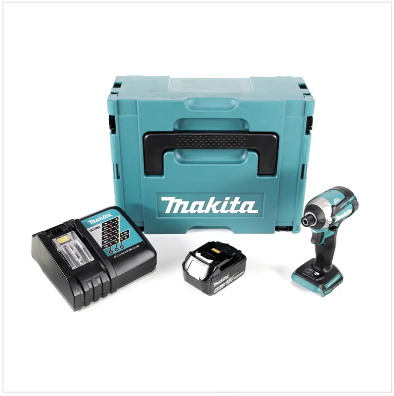 Jetzt Kaufen Makita DTD 154 RM1J Akku Schlagschrauber 18V 1/4" 175Nm Brushless + 1x Akku 4,0Ah + Ladegerät + Makpac