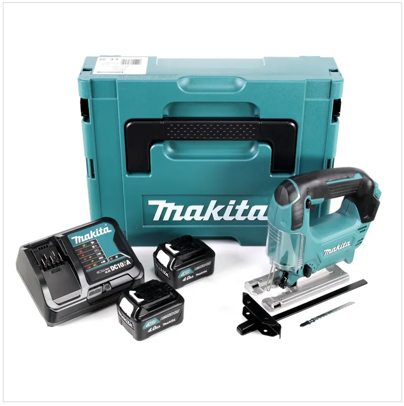Makita JV 101 DSMJ Akku Pendelhub Stichsäge 10,8V im Makpac + 2x 4,0 Ah Akku + Ladegerät Preisreduziert