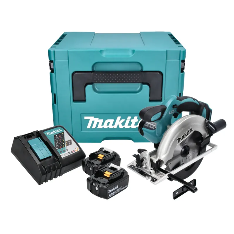 Makita DSS 611 RFJ Akku Handkreissäge 18 V 165 mm + 2x Akku 3,0 Ah + Ladegerät + Makpac Garantierte Lieferung