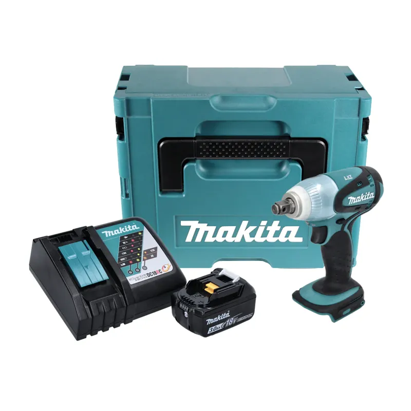 Markenware Makita DTW 251 RF1J Akku Schlagschrauber 18 V 230 Nm 1/2" + 1x Akku 3,0 Ah + Ladegerät + Makpac