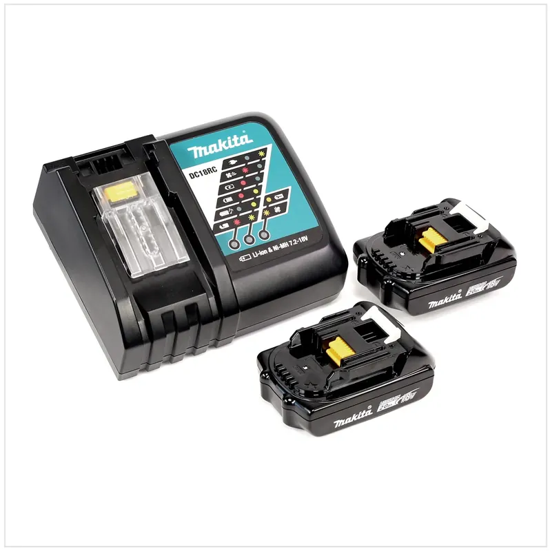 Heißes Angebot Makita Power Source Kit 18 V mit 2x BL 1820 B Akku 2,0 Ah + DC 18 RC Ladegerät