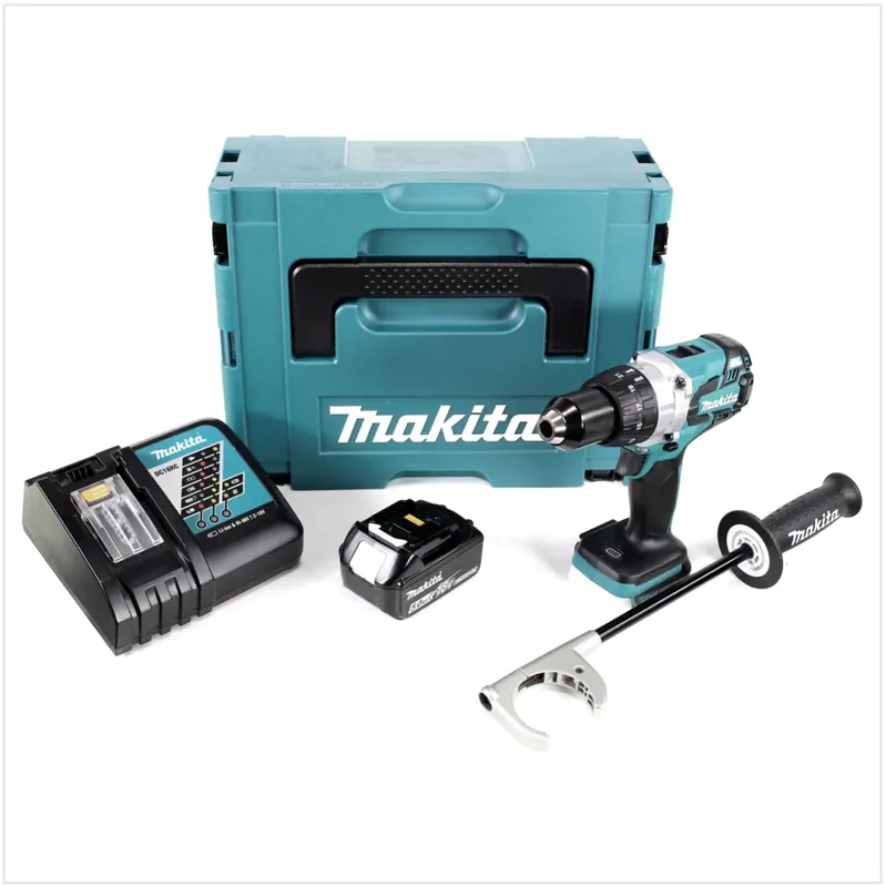 Versand Am Gleichen Tag Makita DDF 481 RT1J Akku Bohrschrauber 18V 115 Nm + 1x Akku 5,0Ah + Schnellladegerät im Makpac 2