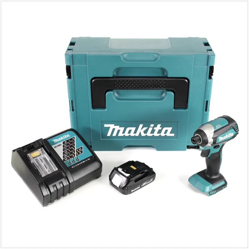 Makita DTD 153 Y1J-D 18 V Akku Brushless Schlagschrauber im Makpac + 1x BL 1815 N 1,5 Ah Li-Ion Akku + 1x DC 18 RC Ladegerät Jetzt Kaufen