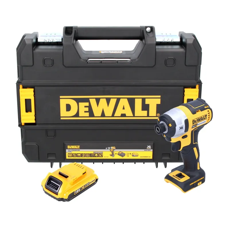 Sale DeWalt DCF 887 NT Akku Schlagschrauber 18 V 205 Nm 1/4" Brushless + 1x Akku 2,0 Ah + TSTAK - ohne Ladegerät