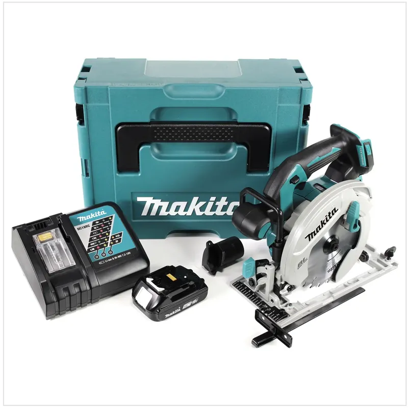 Jetzt Kaufen Makita DHS 680 RA1J Akku Handkreissäge 18 V 165 mm Brushless + 1x Akku 2,0 Ah + Ladegerät + Makpac