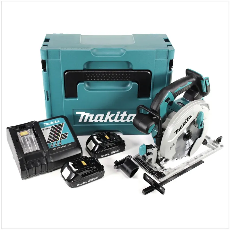 Direkt Vom Hersteller Makita DHS 680 RAJ Akku Handkreissäge 18 V 165 mm Brushless + 2x Akku 2,0 Ah + Ladegerät + Makpac