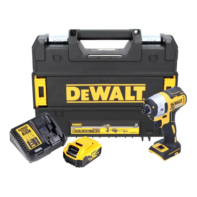 Mega-Angebot DeWalt DCF 887 P1T Akku Schlagschrauber 18 V 205 Nm 1/4" Brushless + 1x Akku 5,0 Ah + Ladegerät + TSTAK