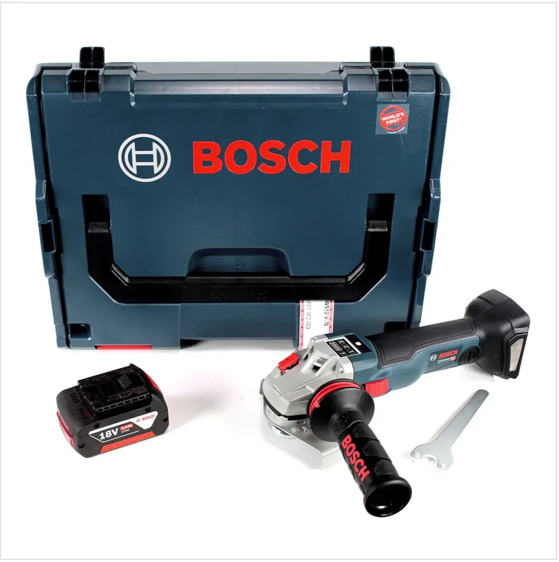 Bosch GWS 18 V-125 SC Professional Akku Winkelschleifer 125mm brushless in L-Boxx mit 1x GBA 5,0 Ah Akku Nur Heute