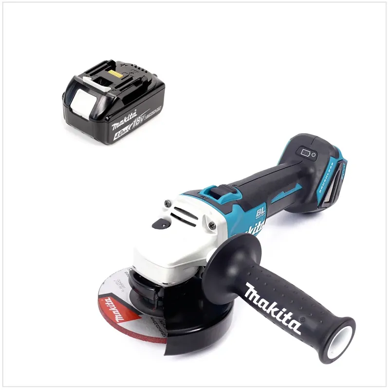 Schnäppchen Makita DGA 504 M1 Akku Winkelschleifer 18V 125mm Brushless + 1x Akku 4,0Ah - ohne Ladegerät