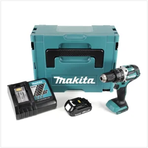 Makita DHP 484 Y1J-D 18V Brushless Li-Ion Akku Schlagbohrschrauber im Makpac inkl. 1x BL 1815 N 1,5 Ah Akku und DC18RC Ladegerät Sonderaktion