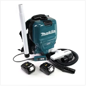 Markenprodukt Makita DVC 260 36V Akku Rucksack Staubsauger (2x 18V) Brushless mit 2x BL1840 B 4,0 Ah Akku