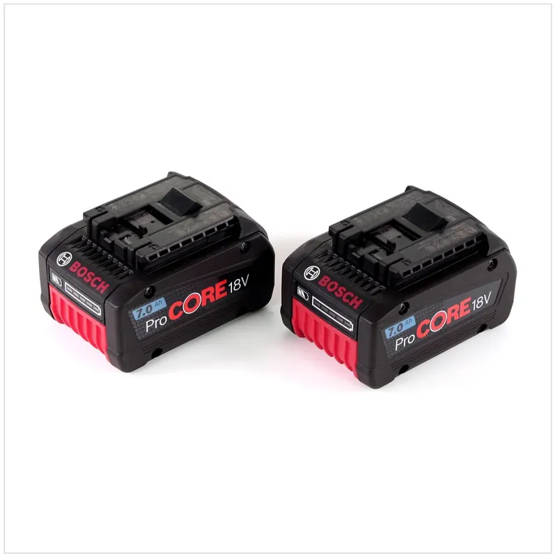 Bosch Doppel Akku Set mit 2x GBA 18V 7,0 Ah / 7000 mAh ProCORE Professional Li-Ion Einschub Akku 2er Set Sonderangebot