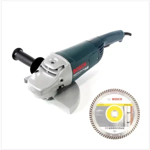 Bosch Professional GWS 22-230 JH 2200 W 230 mm Winkelschleifer + 1x Bosch Diamant Trennscheibe 230 mm Standard for Universal Turbo Echt