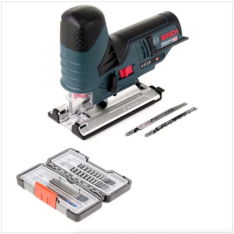 Bosch GST 12V-70 Akku Stichsäge 12 V 70 mm Solo + 40 tlg. Tough Box Wood / Metal Stichsägeblätter Wochenendangebot