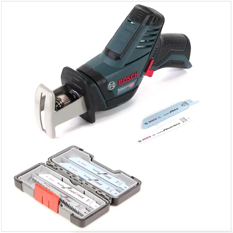 Bosch GSA 12V-14 Akku Säbelsäge 12 V + 20 tlg. Tough Box Sägeblätter - ohne Akku und Ladegerät Neuheit
