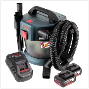 Online Kaufen Bosch GAS 18V-10 L Professional Li-Ion Akku Staubsauger Nass- und Trockensauger + 2x GBA 6,0 Ah Akku + GAL 1880 CV Ladegerät