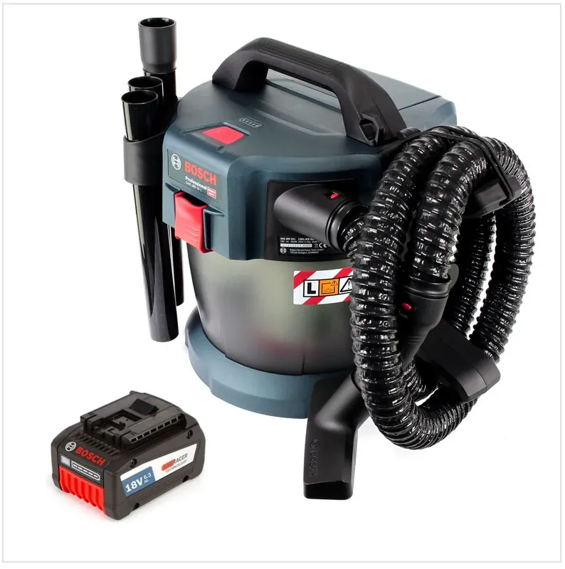 Kracherpreis Bosch GAS 18V-10 L Professional Li-Ion Akku Staubsauger Nass- und Trockensauger + 1x GBA 6,3 Ah EneRacer Akku, ohne Ladegerät