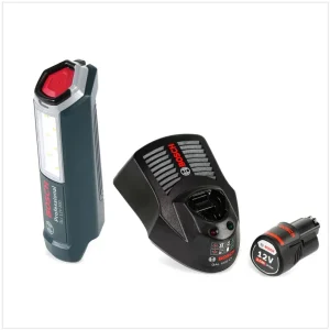 Bosch Professional GLI 12V-300 Akku Lampe + 1x GBA 12V 2,0 Ah Akku + GAL 1230 Ladegerät Knallerangebot