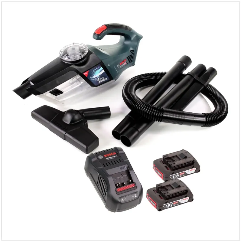 Bosch GAS 18V-1 Akku Staubsauger Handsauger + 2x Akku 2,0Ah + Ladegerät Beliebt