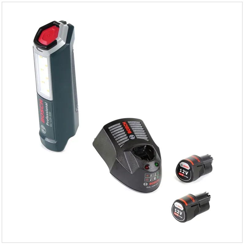 Bosch Professional GLI 12V-300 Akku Lampe + 2x GBA 12 V 3,0 Ah Akku + GAL 1230 Ladegerät Jetzt Kaufen