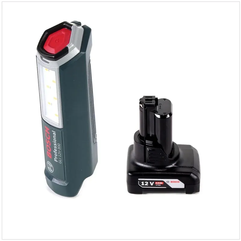 Saisonangebot Bosch Professional GLI 12V-300 Akku Lampe + 1x GBA 12V 4,0 Ah Akku - ohne Ladegerät