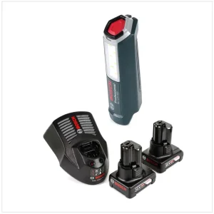 Bestpreis Bosch Professional GLI 12V-300 Akku Lampe + 2x GBA 12V 4,0 Ah Akku + GAL 1230 Ladegerät