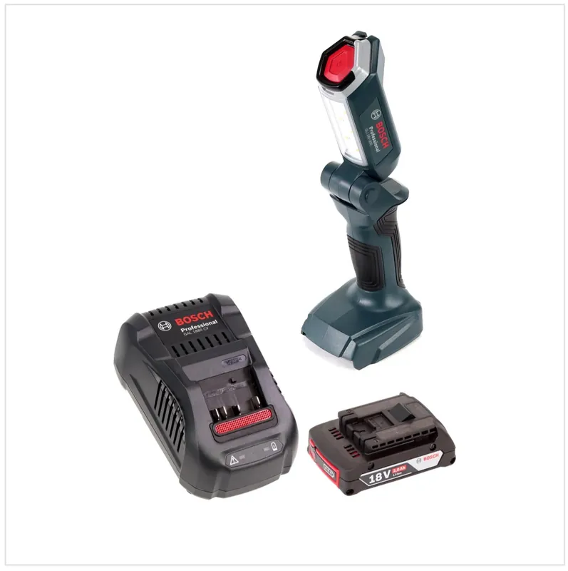 Bosch GLI 18V-300 Akku LED Lampe 18V 300lm + 1x 2,0 Ah Akku + Ladegerät Must-Have