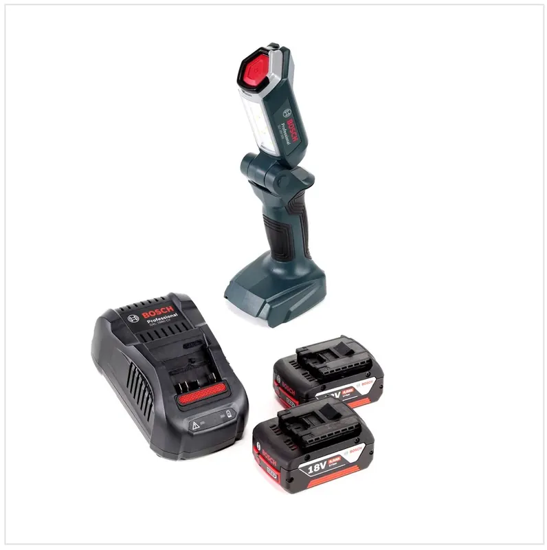 Bosch Professional GLI 18V-300 Akku Lampe + 2x GBA 18 V 4,0 Ah Akku + GAL 1880 Ladegerät Knallerangebot