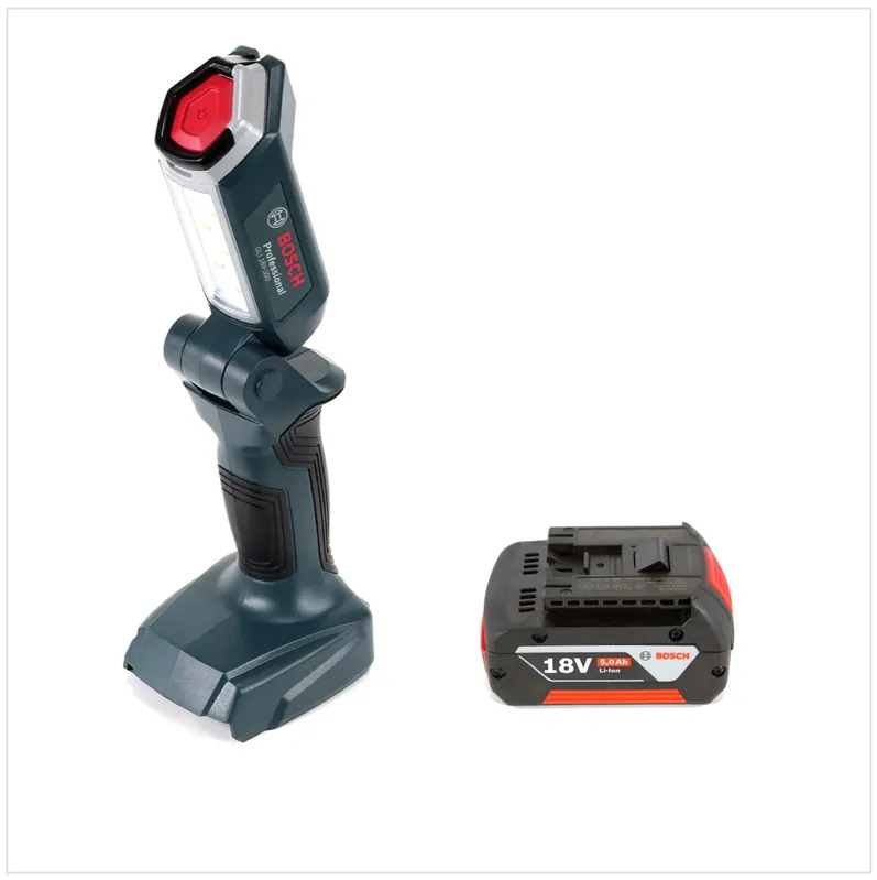 Bosch GLI 18V-300 Akku LED Lampe 18V 300lm + 1x 5,0Ah Akku - ohne Ladegerät Letzte Chance