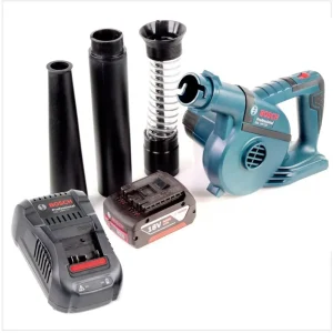 Echt Bosch GBL 18 V-120 Akku Gebläse Laubbläser mit 1x Bosch GBA 18V 5,0 Ah Akku + GAL 1880 CV Ladegerät