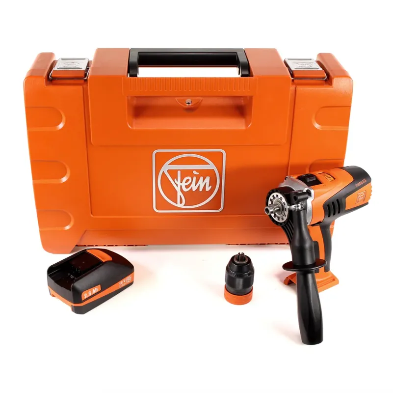 Top-Preis FEIN ASCM 18 QMC 4-Gang Brushless Li-Ion Akku Bohr Schrauber im Transportkoffer + 1x 2,5 Ah Akku - ohne Ladegerät