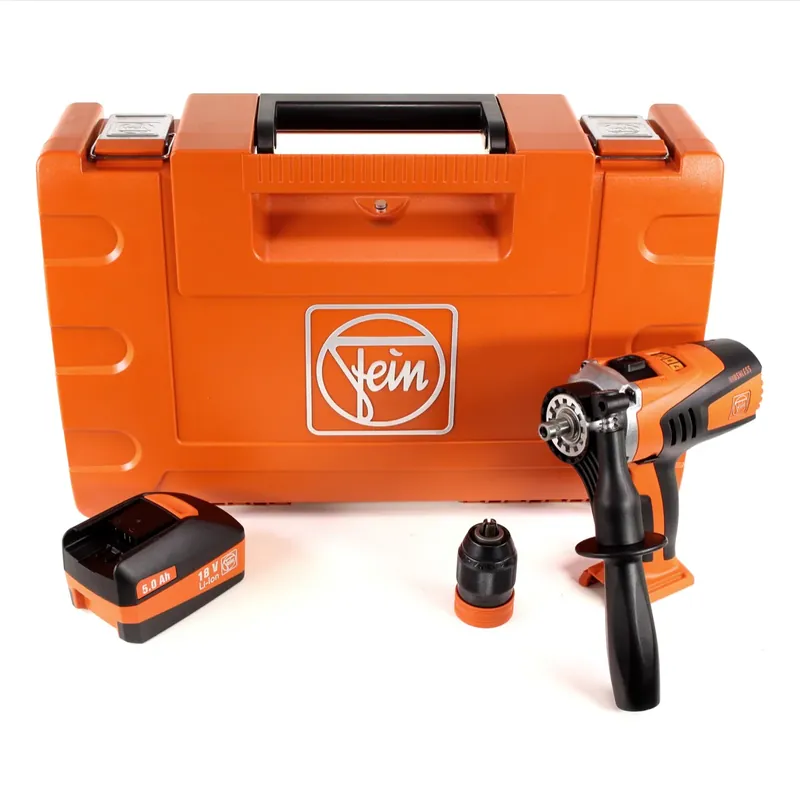 Mega-Angebot FEIN ASCM 18 QM 4-Gang Brushless Li-Ion Akku Bohr Schrauber Solo im Transportkoffer + 1x 5,0 Ah Akku - ohne Ladegerät