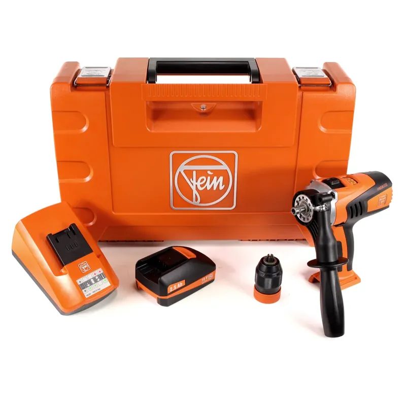FEIN ASCM 18 QMC 4-Gang Brushless Li-Ion Akku Bohr Schrauber im Transportkoffer + 1x 2,5 Ah Akku + ALG 50 Schnellladegerät Mega-Angebot