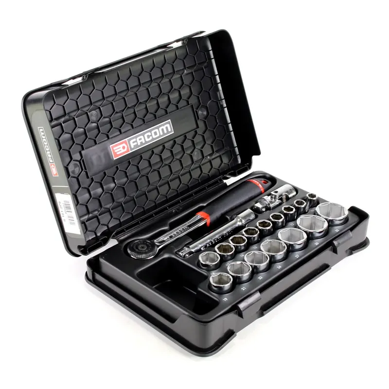 Facom S.161-2P6 Steckschlüsselsatz Knarrenkasten 1/2", 19 tlg. Neu Im Sortiment