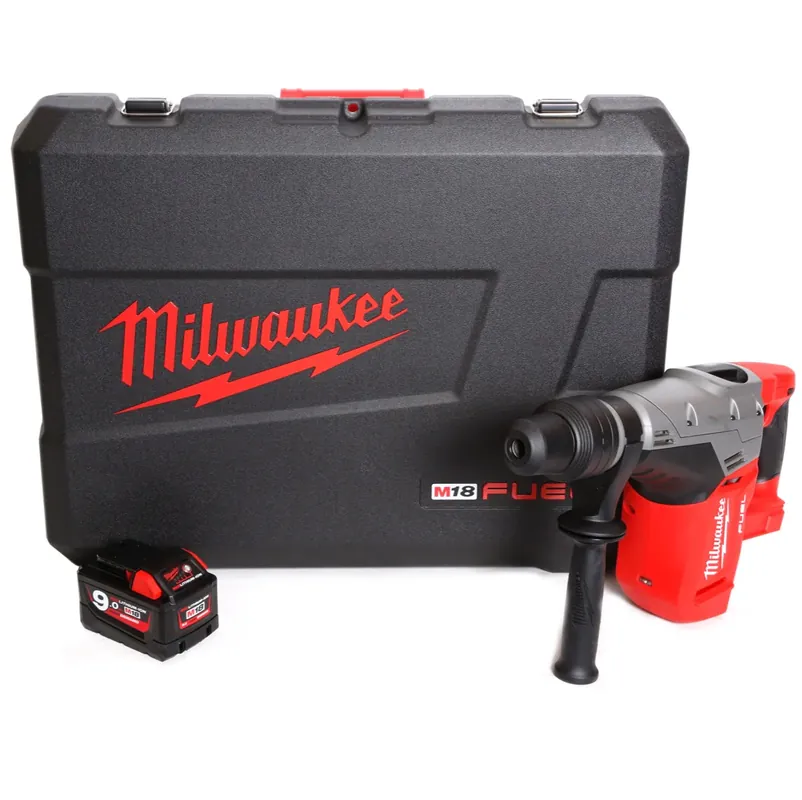 Top-Preis Milwaukee M18 CHM 18 V Brushless Li-Ion Akku Kombi Bohrhammer SDS-Max im Transportkoffer + 1 x 9 Ah Akku