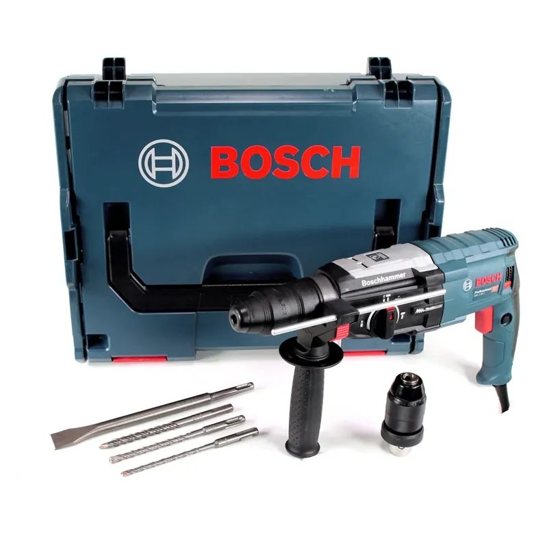 Online Kaufen Bosch GBH 2-28 F Bohrhammer Professional mit SDS Plus in L-Boxx + Wechselbohrfutter + Meißel und Bohrer Set ( 0611267672 )